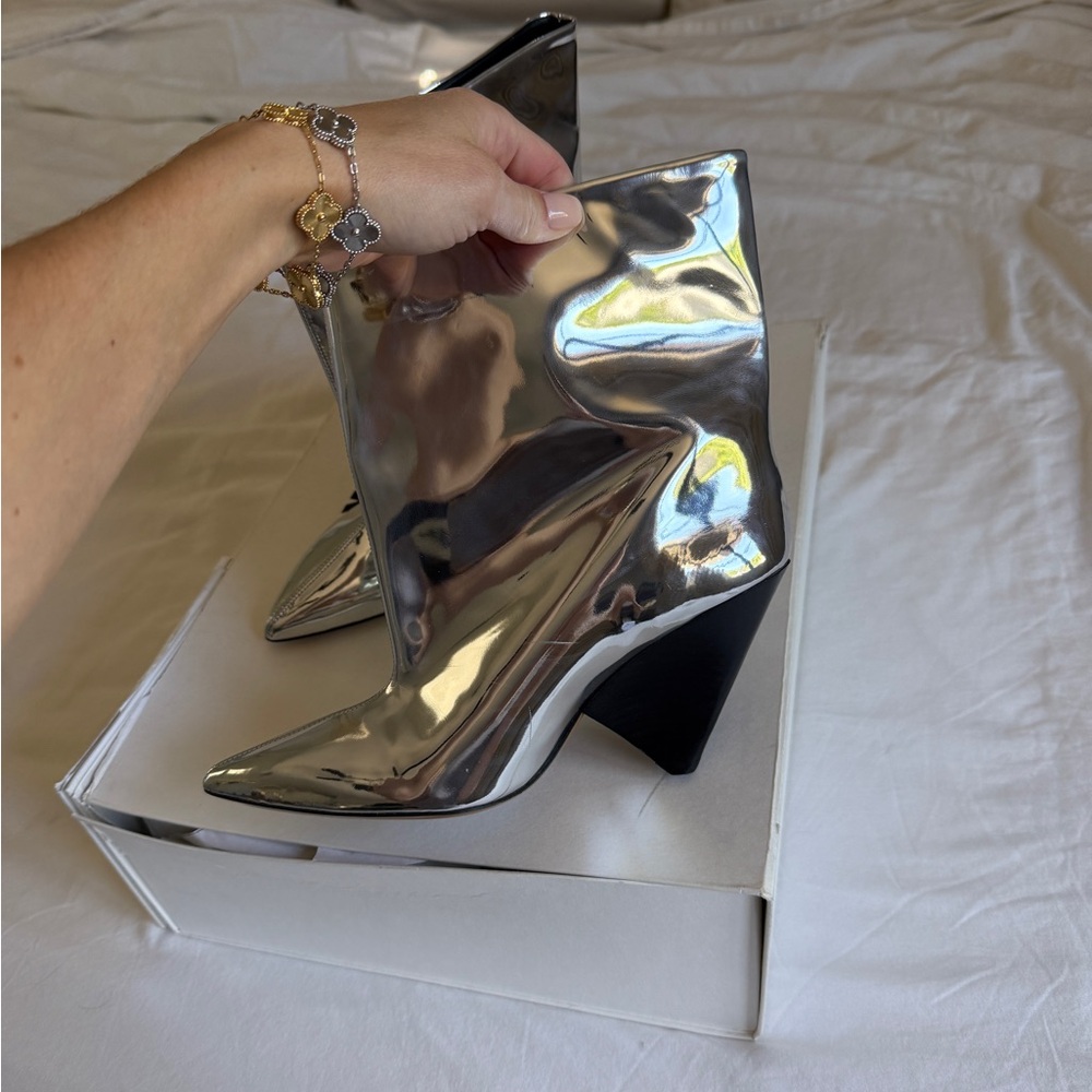 Isabel Marant silver boots